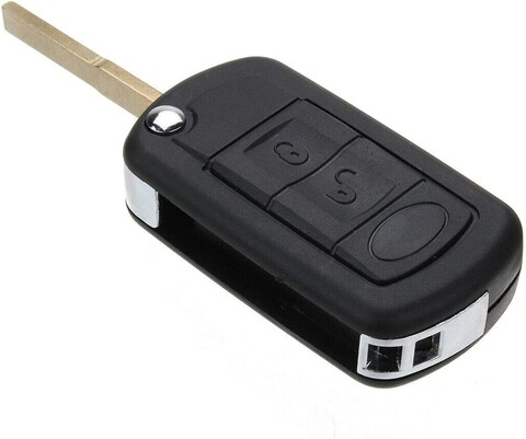Rubik 3 Buttons Replacement Remote Control Cover Uncut Key FOB Case Shell for Land Rover LR3 Discovery Range Rover Sport Flip Keyless Entry Car Key Fob Cover