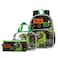 Eazy Kids 17" Set of 3 School Bag with Lunch Bag and Pencil Case Dinosaur - Black