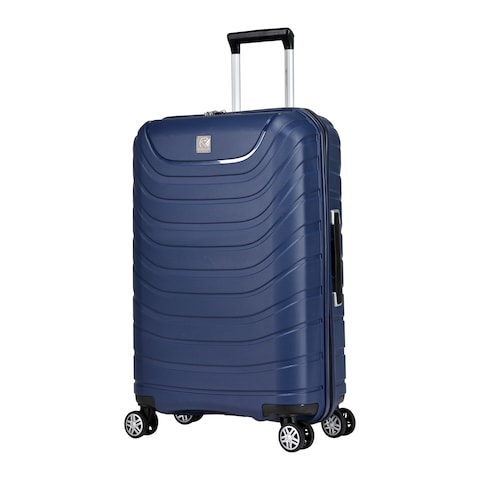 Suitcase Set Aoibox 24 In. Blue Lightweight Hardshell