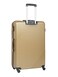Senator Hard Case Extra Large Luggage Trolley Suitcase for Unisex ABS Lightweight Travel Bag with 4 Spinner Wheels KH120 Gold