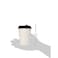 Hotpack Disposable Heavy Duty Paper Cup White 12 ounce with Black Lid, 10 Pieces for Hot &amp; Cold Drinks, Coffee &amp; Tea.