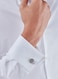 Guy Laroche Stainless Steel Cufflinks for Men, Silver, 4TX401A