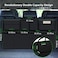 Car Trunk Organizer, 3rd Gen [7 Times Upgrade] Super Capacity Car Organizer, Equipped with [Robust Elastic Net &amp; 3 Magic Stick] Car Trunk Tidy Storage Bag with Lids, Space Saving Expert-Black