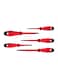 5-Piece Insulated Screwdriver Set Red/Black