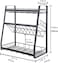 TreeTop 3 Tier Metal Spice Jars Bottle Standing Shelf Storage Organizer