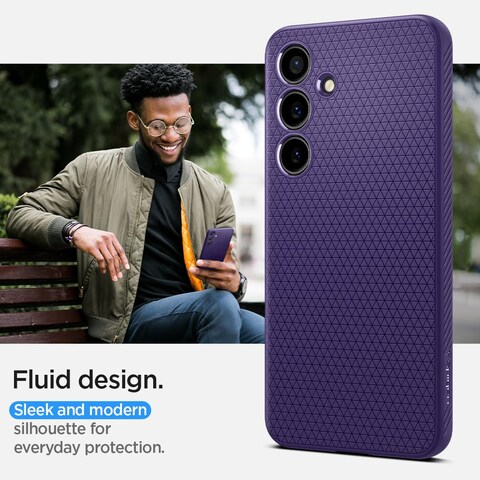 Spigen Liquid Air designed for Samsung Galaxy S24 case cover (2024) - Deep Purple