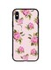 Theodor - Protective Case Cover For Apple iPhone XS Hand Painting Pink Flower