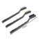 ChgImposs 3Pcs Mini Wire Brush Set, Nylon Brass Stainless Steel Wire Brush for Cleaning Welding Slag Scrubbing and Rust