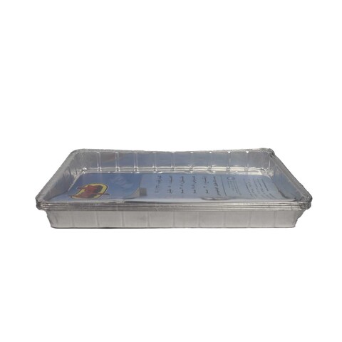 Depak Aluminum Foil Rectangular Tray - 2 Kg - 5 Pieces