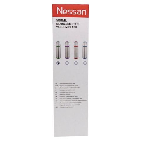 Nessan Stainless Steel Vacuum Flask 500ml Silver