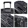 Eminent Hard Case Carry On Luggage Trolley Polycarbonate Alfred Front Loading Lightweight Business Travel Bag with Built in 2 Sided TSA Lock Laptop Compartment and USB Port Suitcase KK50M Black