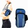 Aiwanto Multifunctional Running Phone Arm Band Wallet Arm Pouch Sports Gym Sling Bag for Mobile phone up to 6.2" with Headphone Slot Cycling Arm Pouch(Blue)