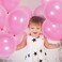 Party Time 100-Pieces 10inch Pink Latex Balloons Party Decoration, Black Party Decorations Birthday Balloons For Engagement, Baby Shower, Wedding Balloons Decor, Balloons for Birthday Party Decoration