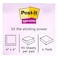 3M Post-it Miami Collection Super Sticky Notes 675-4SSMIA 4x4inch 101x101 mm 90 Sheets 6 PCS