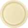 Creative Converting- Touch Of Color Ivory Round Luncheon Plate 7in 24pcs< >Ivory< >
