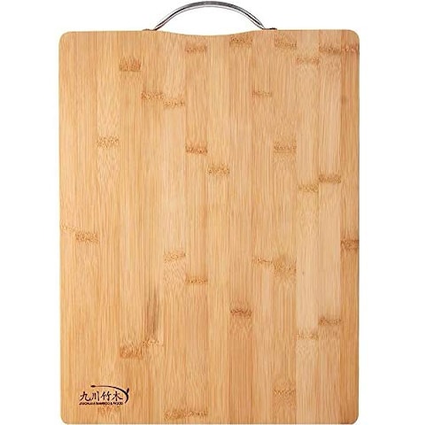 Extra Large Premium Bamboo Cutting Board, Wooden Chopping Board Kitchen Cutting Board with Juice Grooves. Natural Bamboo