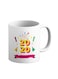 muGGyz Printed Ceramic Coffee Mug White