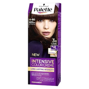 Palette Intensive Permanent Hair Colour Cream 4-60 Lustrous Medium Brown 50ml