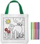 Other Cotton Tote Bag With 5 Colouring Pens