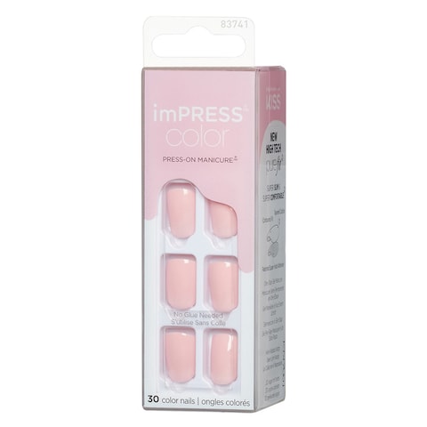 Kiss Impress Colour Press-On Manicure False Nails KIMC002C Pick Me Pink