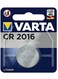 Varta Lithium CR 2016 Battery Button Cel 3 Volt Value Pack of 4
