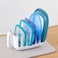 YouCopia Dry+Store Reusable Silicone Bag Storage, Rack, White, YCA-50412