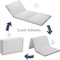 Comfy Portable White Satin  180x90x10cm Medicated Folding Mattress