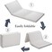Comfy Portable White Satin  180x90x10cm Medicated Folding Mattress