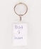 Other Pack Of 10Pcs Paper Inserted Acrylic Keychain, Diy Keyring
