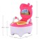 ALISSA-Portable Potty Toilet Training Seat Toilet Urinal for Kids Boys & Girls Mickey Mouse Design (White/Pink)