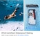 Spigen Aqua Shield Floating Universal Waterproof Phone Underwater case cover [1 Pack] IPX8 Pouch A610 compatible with iPhone, Samsung Galaxy and Smartphone up to 6.9 inches - Crystal Clear