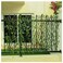 2 Pack Bamboo Wooden Fence Artificial Plants Green Ivy Leaf Expandable Wicker for Home Garden