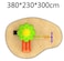 Rainbow Toys, Outdoor Children Playground Garden Fitness Exercise Play Set Villa Garden Furniture Product Area Dimension: 380&times;230&times;300cm