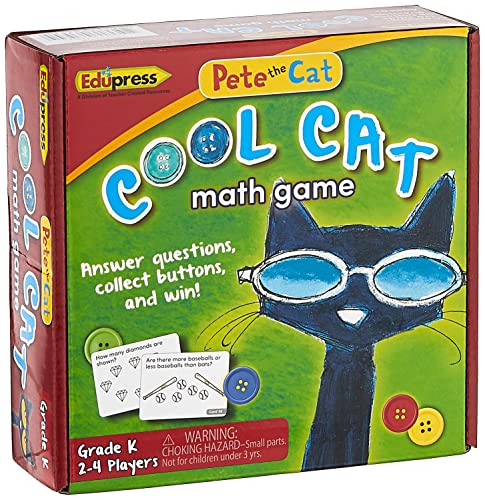 Buy Edupress Pete the Cat Cool Cat Math Game Grade K - EP63530 Online ...