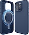 elago Magnetic Liquid Silicone for iPhone 15 PRO case cover compatible with MagSafe Shockproof - Jean Indigo