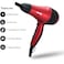 Geepas 2000 Watt Hair Dryer with 2 Speed Control Red