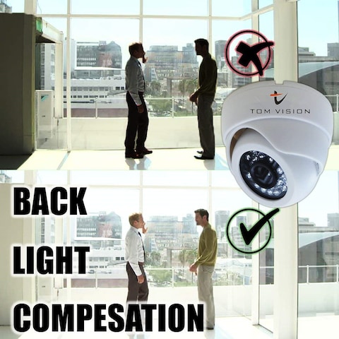 Tomvision - 4Channel AHD Camera KIT with 1TB Hard Disk 2Megapixels/720P CCTV Security Recording System CCTV Kit 4Pcs Indoor Dome Camera and P2P Cloud Alarm System Home Security (4Channel(1TB), 4Indoor)