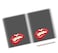 Loud Universe Hardcover Notebook Lips Lust Pattern Lips Delicious Spiral Notebook with Premium High Quality Paper A5 Size