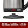Clikon, 1.8 Liter Stainless Steel Electric Cordless Kettle With 360 Degrees Swivel Base, Power Cord Storage, Auto Cut-Off Function, LED Indicator, 1500 Watt, Silver