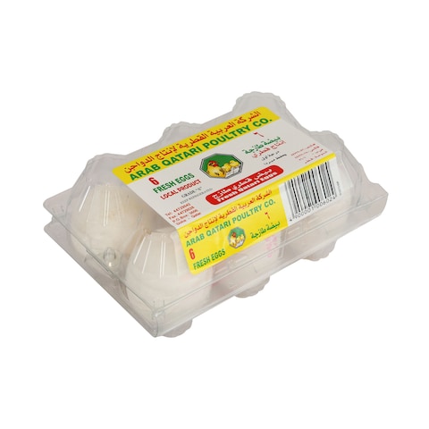 Arab Qatari Poultry Company Fresh Qatari Eggs Pack 6pcs