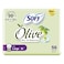 Sofy Slim Olive Oil Moisturizer 56 Sanitary Pads Large White