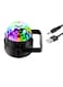 Generic Portable Party LED Disco Ball Black