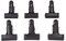 Coopic Heavy Duty Muslin Clamps 6-Pack Set Of 4.3 Inch For Photography Photo Studio Backdrops/Backgrounds/Photo Paper/Light Reflector/Woodworking (6 Pack)