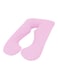 Generic Rdx Pregnancy Pillow With Detachable Extension Cotton Pink 120X85Centimeter