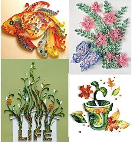 Generic Paper Quilling Kit Assorted Colors Quilling Papers With 7 Random Color Quilling Tools