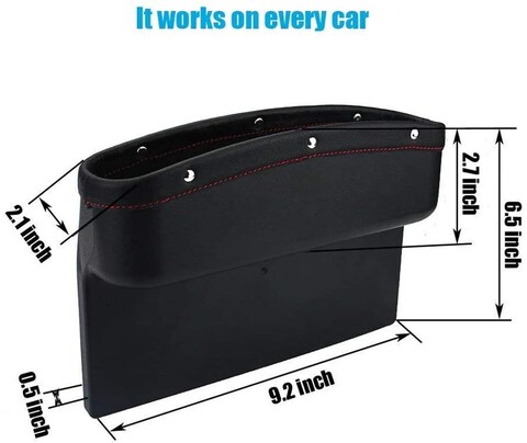 Aiwanto 1 Pc Car Seat Pocket Car Storage Box Seat Side Pocket Organizer Seat Gap Filler Catch