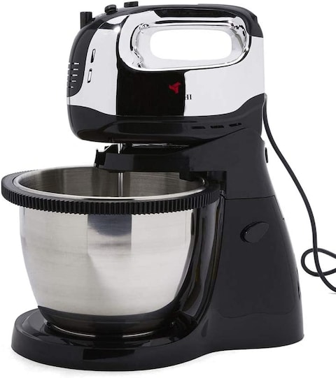 Mebashi Rotating Stand Mixer, 300W, Me-Sbm1003, Silver/Black