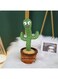 Generic Dancing Cactus Twisting Music Toy Premium Chargable Green Color For 2+ Years Age Group Kids