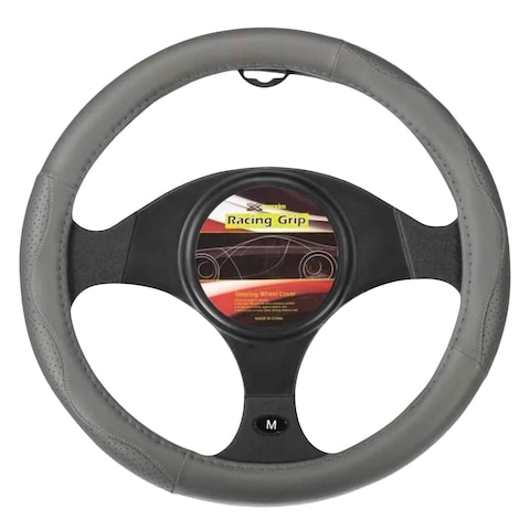 RACEGRIP PU LEATHER STEERING COVER