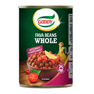 قودي فول مدمس كامل بصلصة الطماطم الحارة 450 جرام